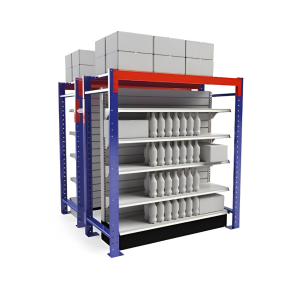 RACK DOBLE CON GONDOLA CENTRAL