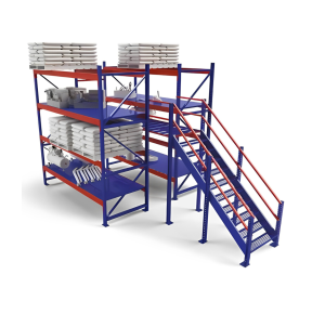 RACK DE 3 NIVELES CON ESCALERA