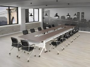 Mesa de juntas con mesas abatibles