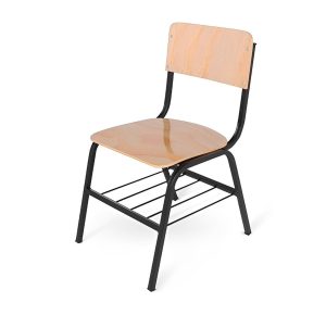 Silla en Triplay con Parrilla Portalibros