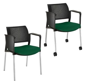 Silla Semitapizada con Paleta Abatible