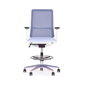 Silla Cajero con Respaldo en Malla